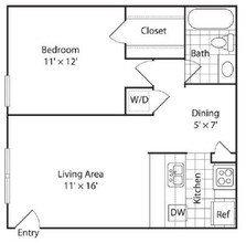 A1 1x1 369 floor plan